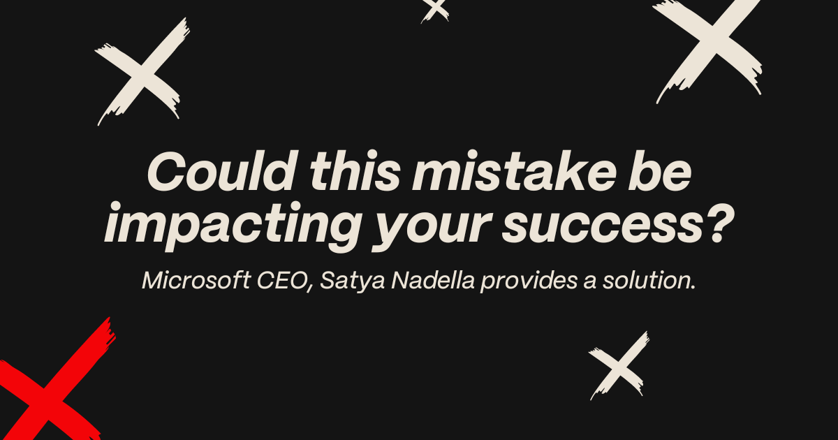 A common mistake made by career-driven people